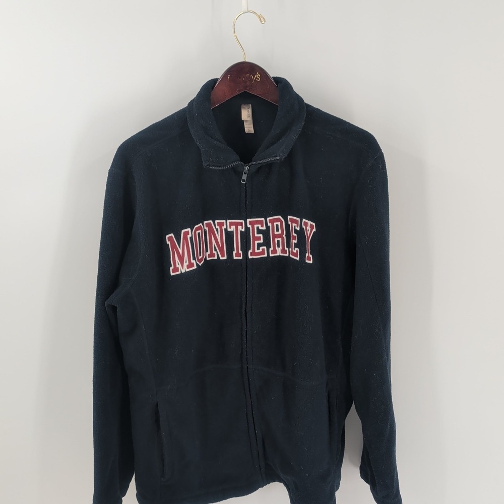 Cal State Monterey Bay Otters Teemax Mens Navy Blue Full Zip Sweater Size‎ XL
